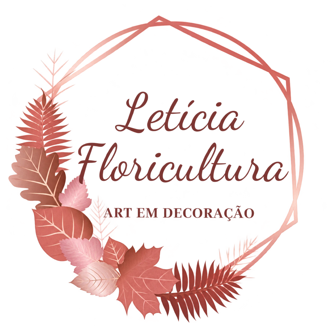 Logo oficial da Letícia Floricultura